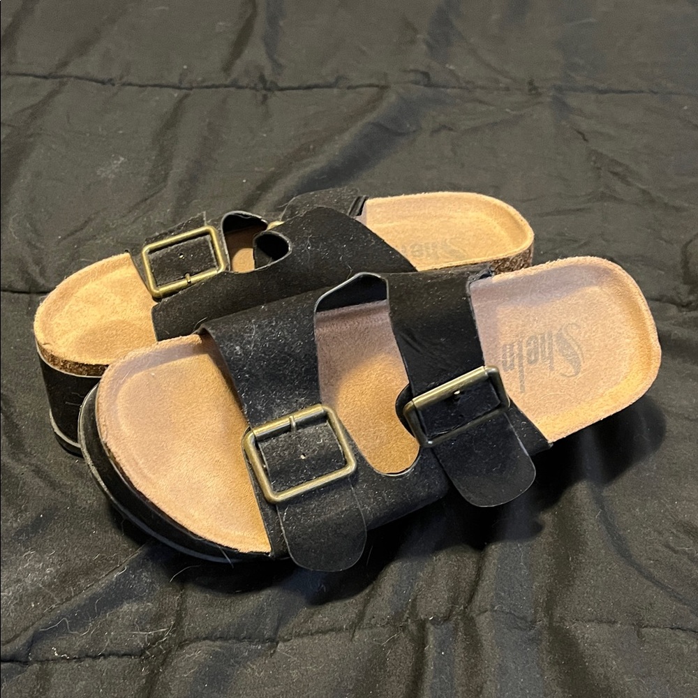 Platform Sandals with Buckle Straps